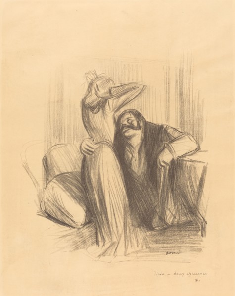 Scene in a Private Room (vertical plate), c. 1905.