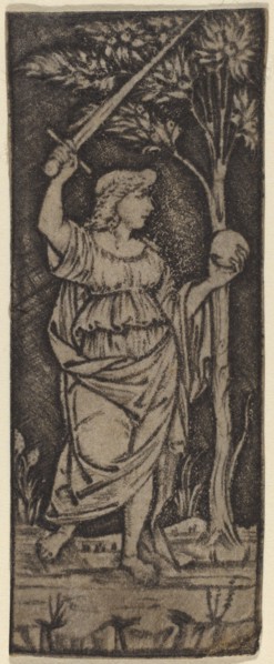 Allegorical Figure: Woman with Sword and Sphere, c. 1490/1510.