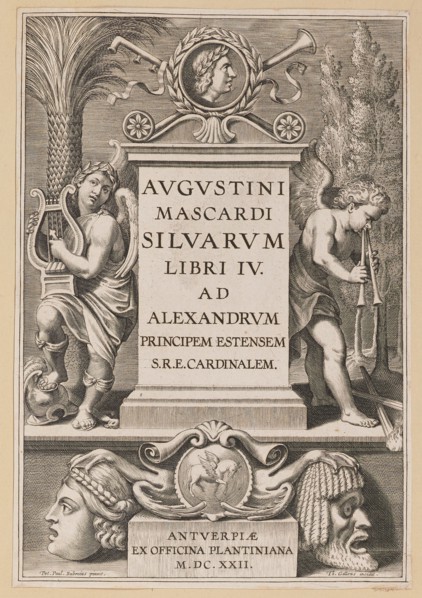 Title Page for Agostino Mascardi, Silvarium Libri IV, 1622.