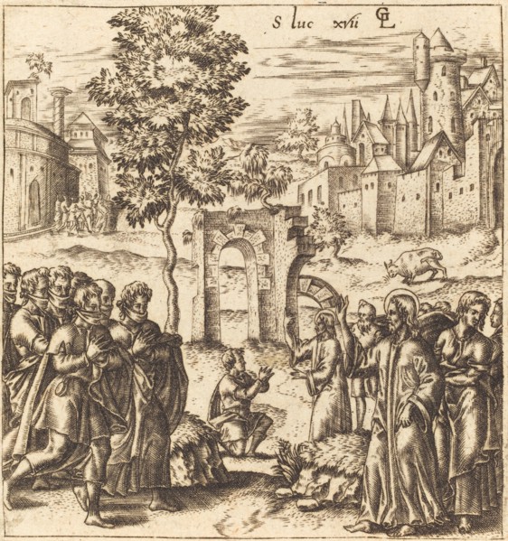 The Ten Lepers are Cleansed, probably c. 1576/1580.