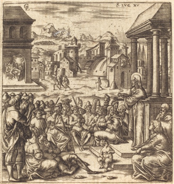 The Parables of the Lost Sheep, the Woman with Pieces of Silver and the Prodigal Son, probably c. 1576/1580.