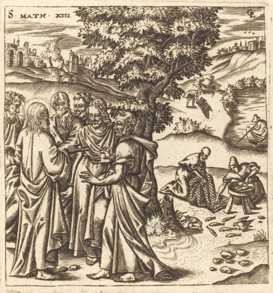 Christ Telling His Disciples of the Parable of the Dragnet, probably c. 1576/1580.