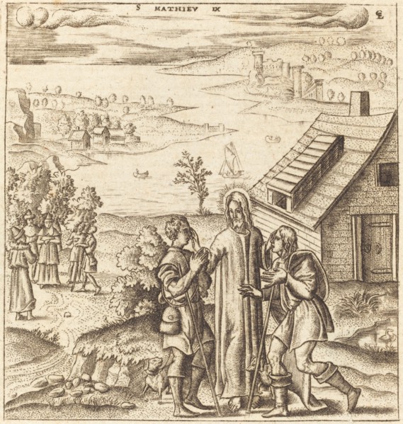 Christ Heals the Two Blind Men, probably c. 1576/1580.