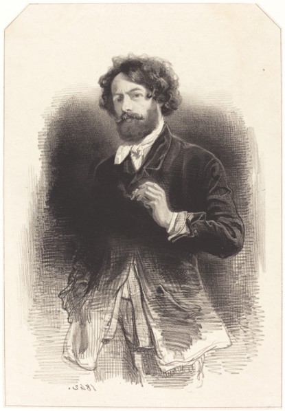 Self-Portrait with a Cigarette, 1842.