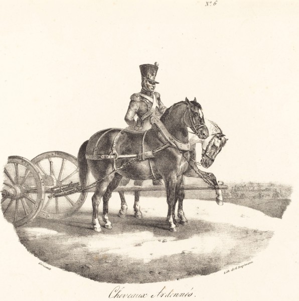 Cheveaux des Ardennes, 1822.