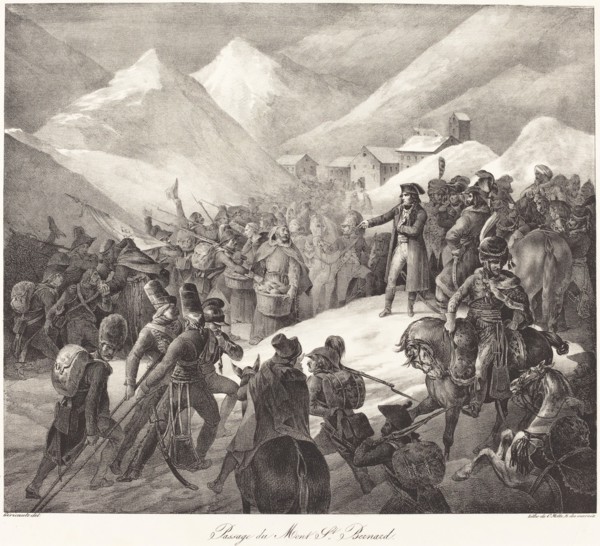 Passage du Mont St. Bernard (Napoleon's Army Crossing the St. Bernard Pass), 1822.