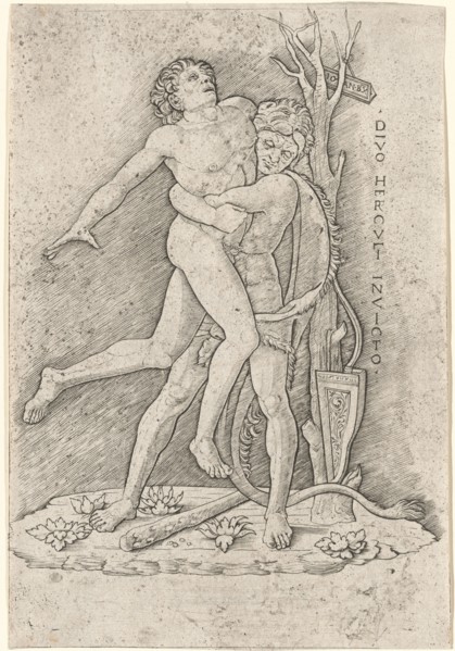 Hercules and Antaeus, after 1507.
