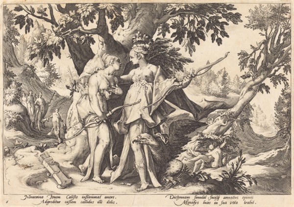 Jupiter in the Disguise of Diana Seduces Callisto.