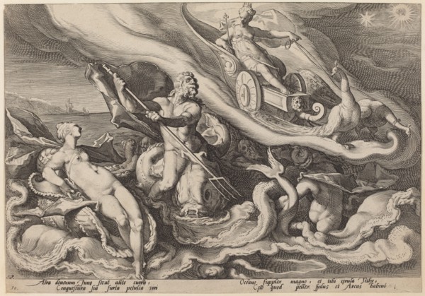 Juno Complaining to Oceanus and Tethys about Callisto, c. 1589.
