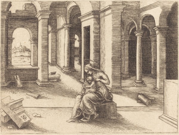 The Virgin and Child.