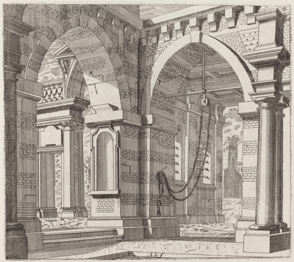 Architectural Fantasy with Arched Gateways, before 1753.