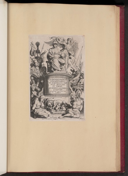 Title Page for Ludovicus Nonnius, Commentarius in Nomismata, 1620.