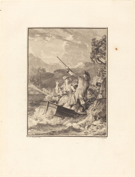 La barque, 1777.