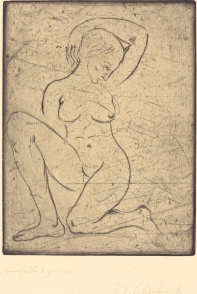 Kneeling, Small (Kniende, klein), 1910.
