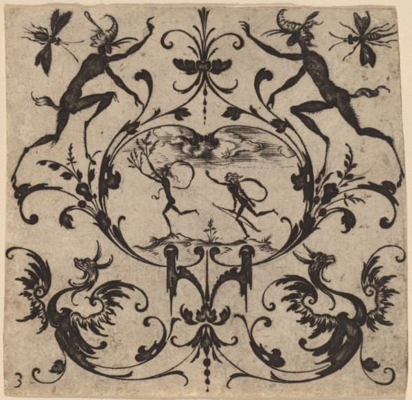Ornament with Grotesque, 1616.