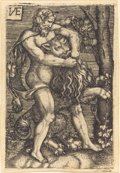 Hercules Killing the Lion.