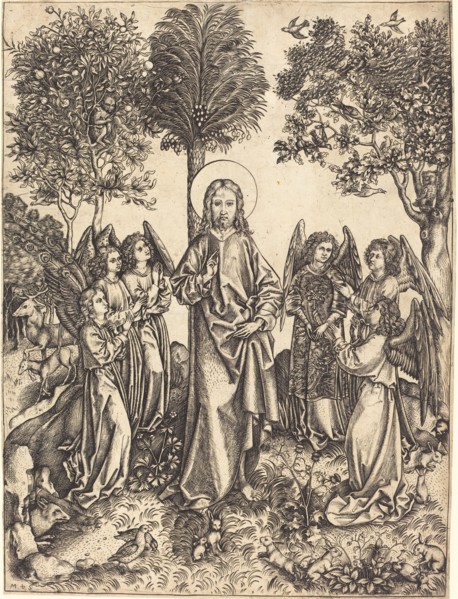 Christ in the Wilderness Served by Angels, c. 1480/1490.
