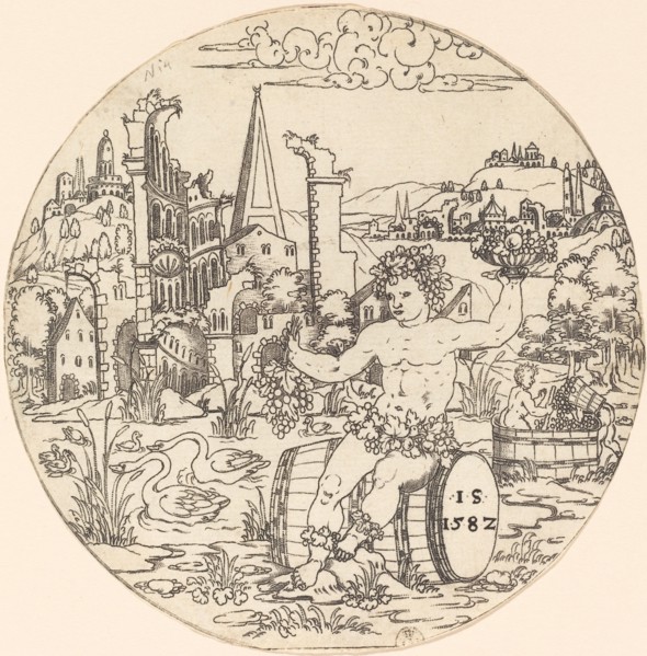 Bacchus Seated in a Landscape, 1582.