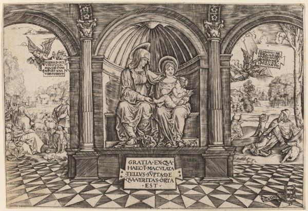 Virgin and Child Enthroned with Saint Anne, c. 1512/1513.