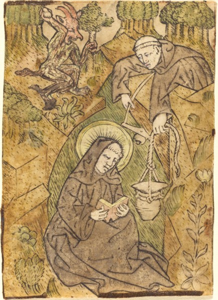 Saint Benedict and the Monk Romanus, c. 1440/1450.