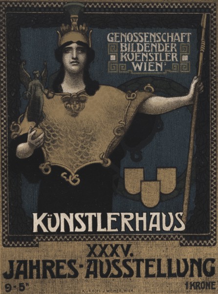 A.H. Schram:  35 Jahresausstellung der Genossenschaft Bildender Künstler im..., c1915. Creator: Ottokar Mascha.