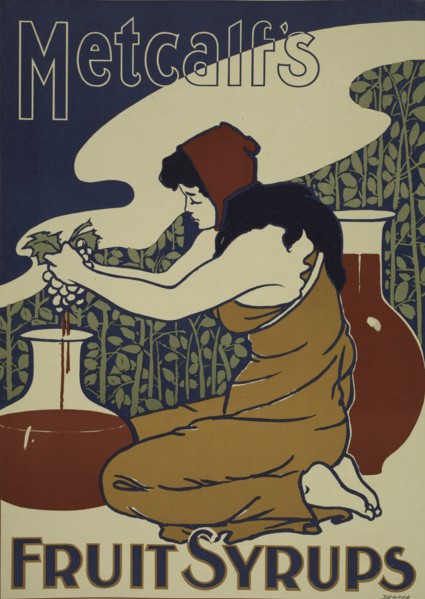 Metcalf's fruit syrups, c1895 - 1917.