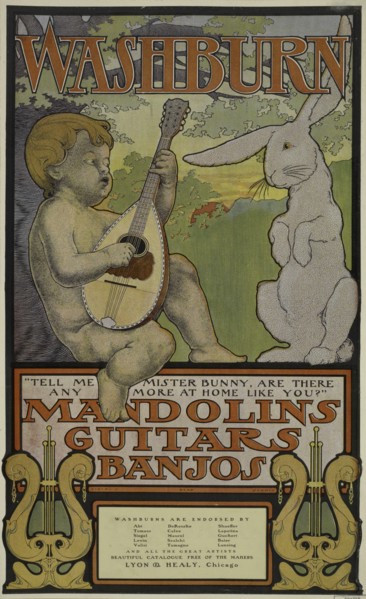 Washburn mandolins guitars banjos, c1895 - 1917.