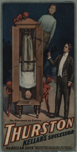 Thurston, Kellar's Successor: the prisoner of Canton, c1908. Creator: Unknown.