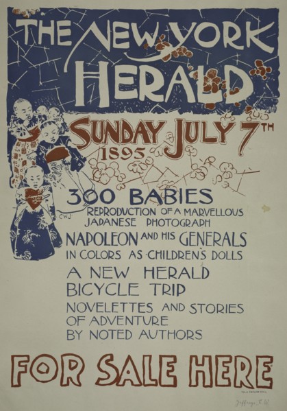 The New York herald. Sunday July 7th 1895, c1893 - 1897.