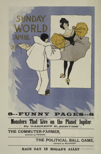 Sunday world. April 26th. 1896, c1893 - 1897.