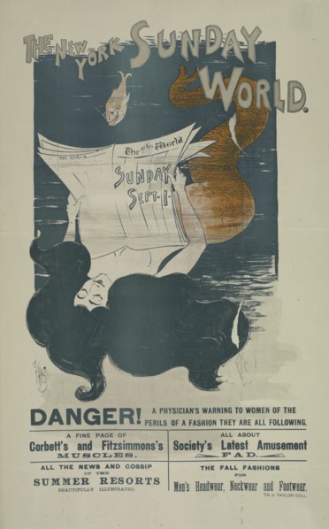 The New York Sunday world. Sunday Sept 1. 1895, c1893 - 1897.