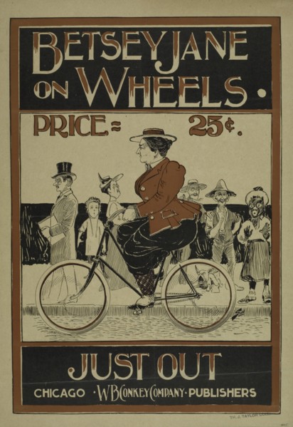 Betsy Jane on wheels, c1895 - 1911. Originally published: 1895