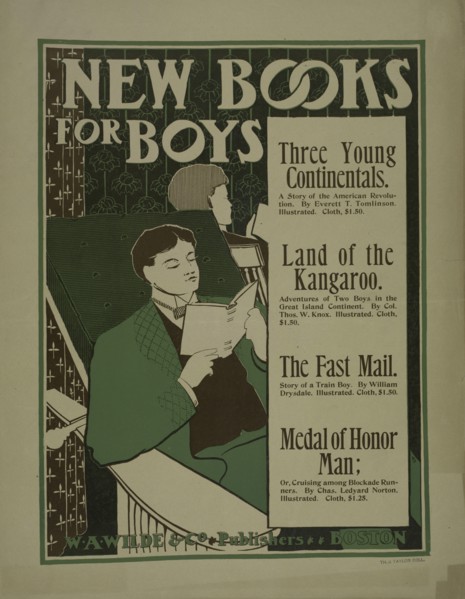New books for boys, c1896.