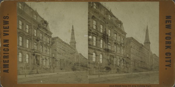 42nd Street from 6th Ave. looking east, c1850-1930.   Additional Title(s): American views. New York City.