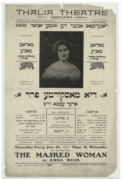 Di maskirte froy, oder, Emma Vays, c1905-01-26. Creator: Unknown.
