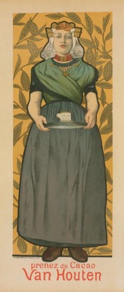 Affiche pour le "Cacao Van Houten"., c1896. [Publisher: Imprimerie Chaix; Place: Paris]