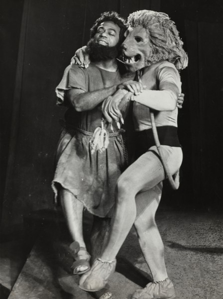 Man and lion, dancing, 1938-1939.