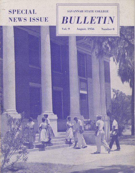 The Savannah State College Bulletin: Special News Issue, Vol. 9, No. 8, 1956-08.