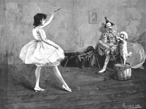 ''"A Dancing Lesson" after C. Maciver Greirson', 1890. Creator: Charles MacIver Grierson.