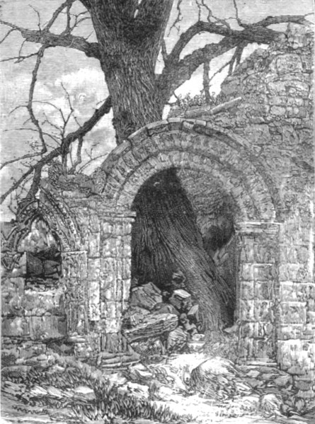 ''Richmond, Yorkshire and the Surrounding Neighbourhood; An old Norman Arch at Easby Abbey', 1890. Creator: Unknown.