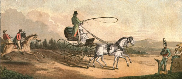 ''Old Fashioned Sporting Pictures, and the Road to Bygone Days; H.R.H. The Prince Regent Driving Mrs Creator: Unknown.