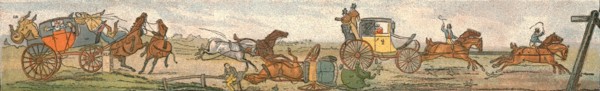 ''A Trip to Leicestershire, or The Melton Mowbray Panorama, 1820; Adventures on the Road to Melton - Creator: Unknown.