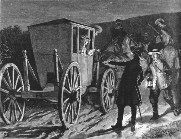 ''"Urith: A Tale of Dartmoor", By S. Baring Gould, M. A.; "Are you aware that the boot-flap behind i Creator: Frank Dadd.