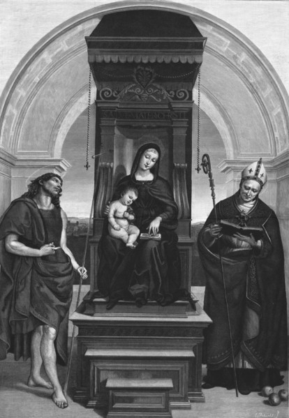 ''The "Ansidei Madona", after Raphael', 1891. Creator: Unknown.