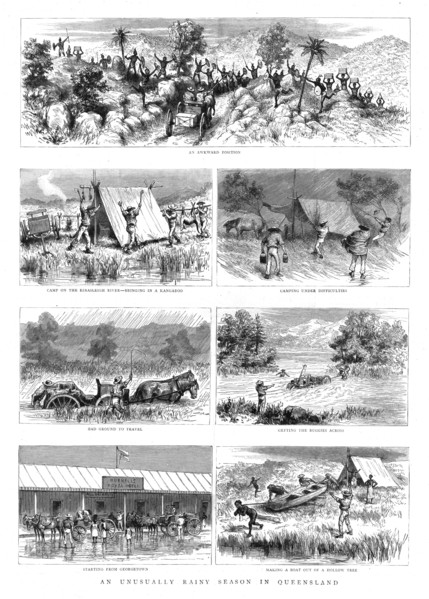 ''An Unusually Rainy Season in Queensland', 1891. Creator: Unknown.