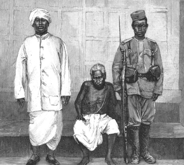 'The Manipur Rebels; The Maharajah of Manipur and Tongal General', 1891. Creator: Unknown.