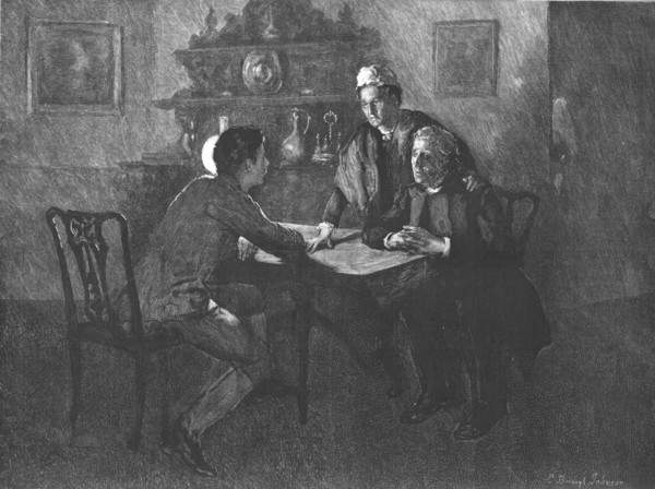 Scene from "Tess of the D'Urbervilles", by Thomas Hardy, 1891. Creator: Hubert von Herkomer.