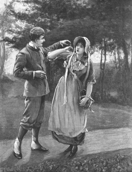 Scene from "Tess of the D'Urbervilles", by Thomas Hardy, 1891. Creator: Hubert von Herkomer.