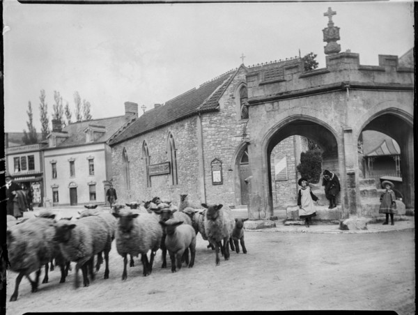 Market Cross, Cheddar, Sedgemoor, Somerset, 1907. Creator: Katherine Jean Macfee.