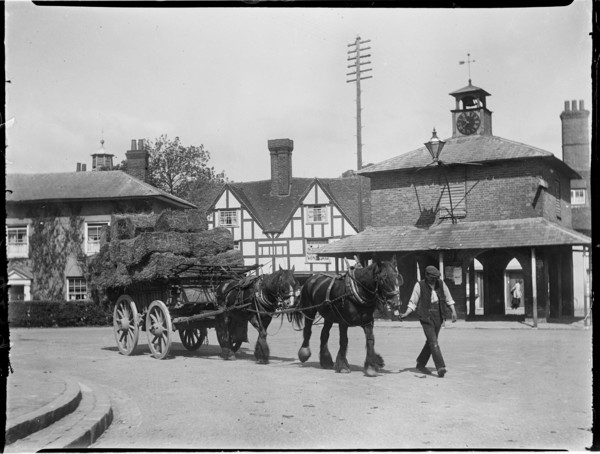 Market House, Market Square, Princes Risborough, Wycombe, Buckinghamshire, 1918. Creator: Katherine Jean Macfee.